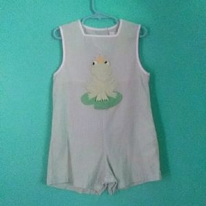 ZU boys frog romper